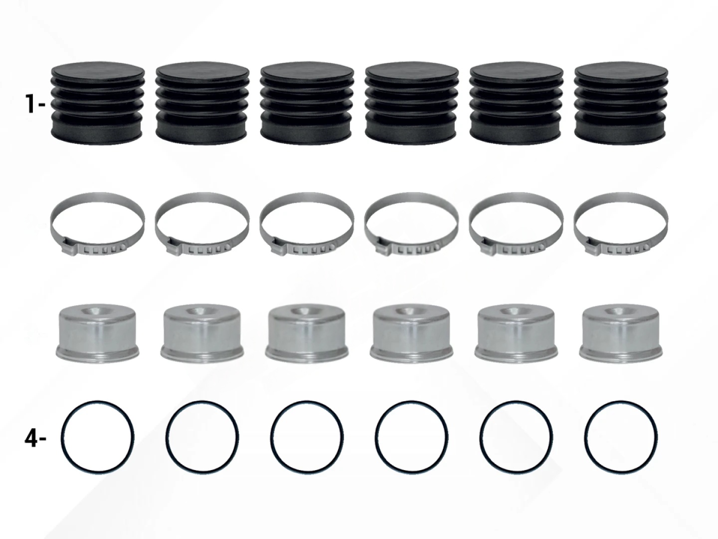 Caliper Outer Boots & Steel Caps
