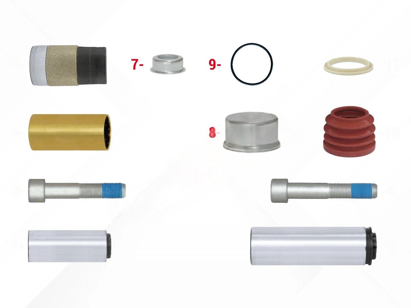 Caliper Guides & Seals Repair Kit