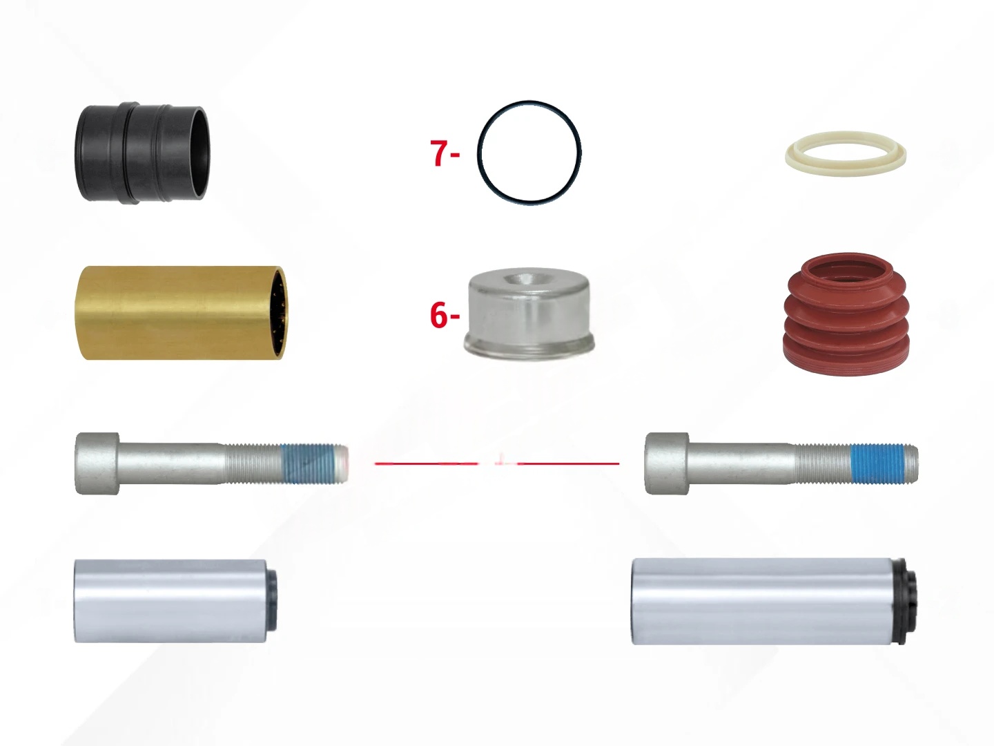 Caliper Guides & Seals Repair Kit