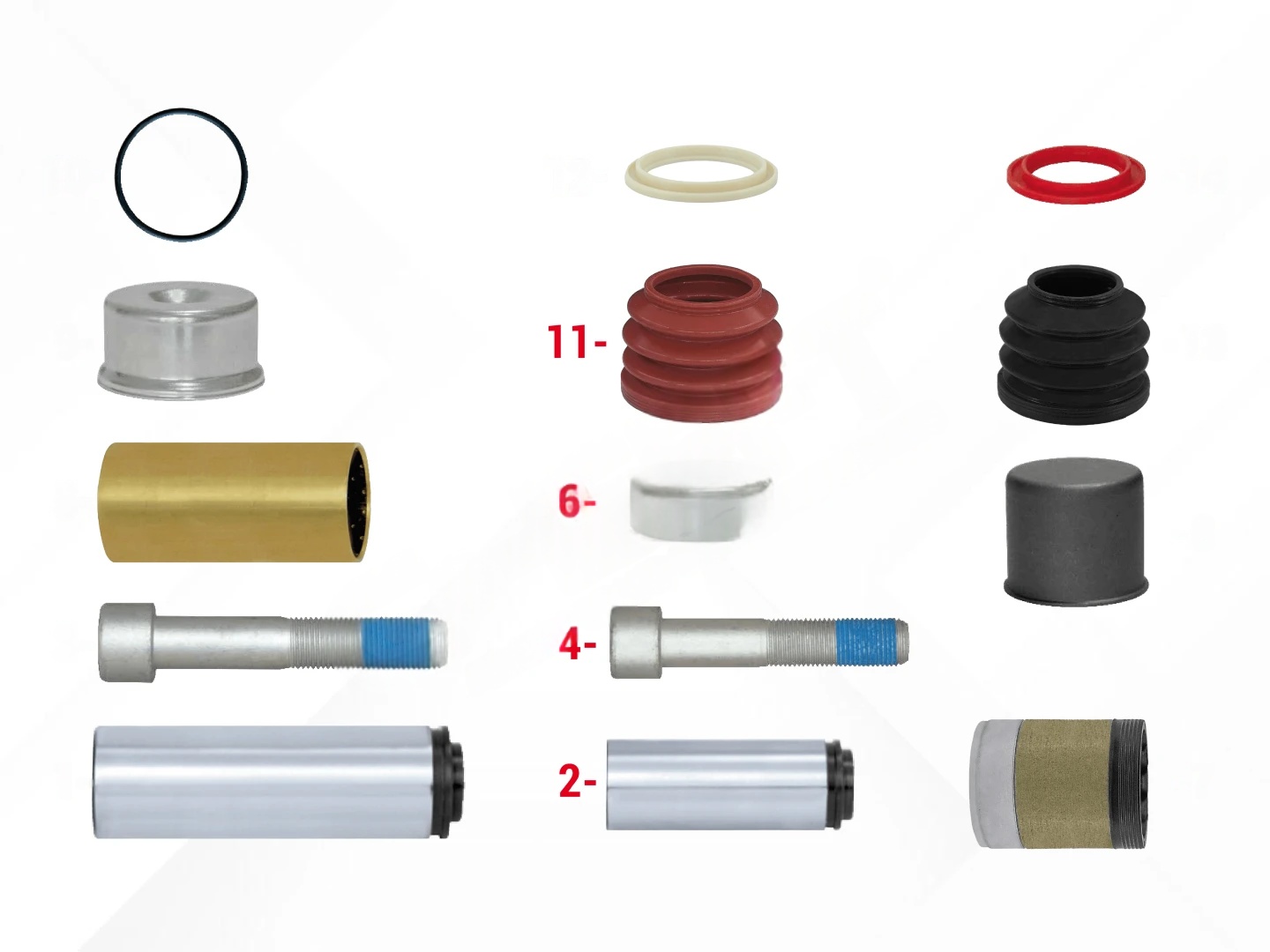Caliper Guides & Seals Repair Kit