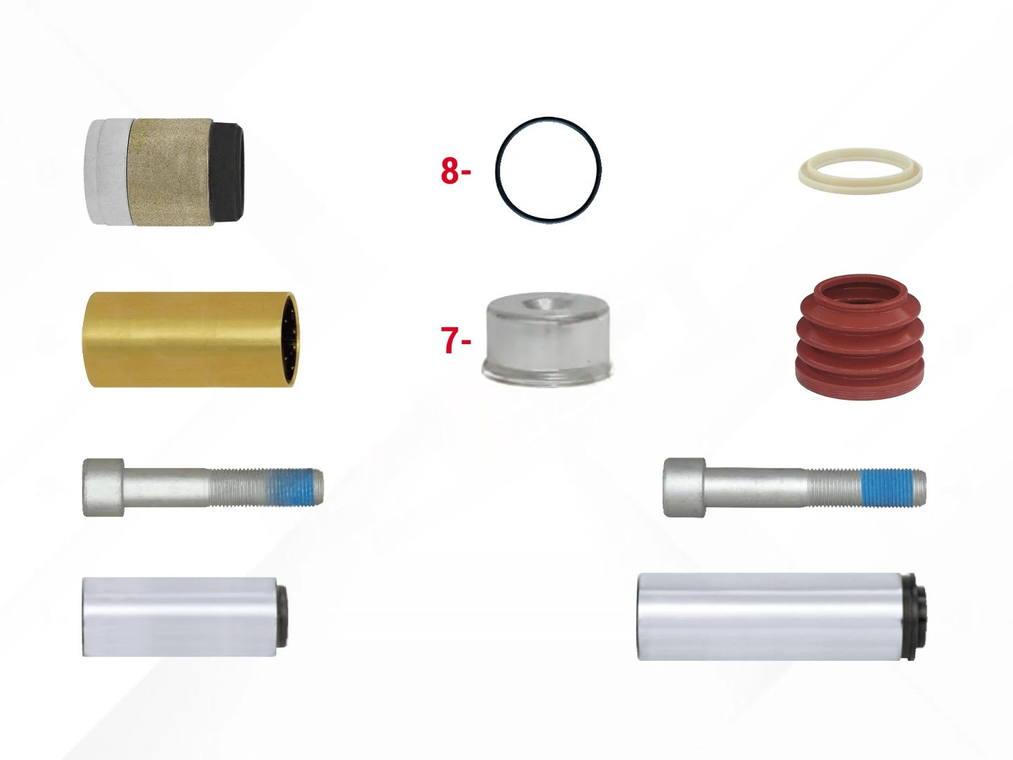 Caliper Guides & Seals Repair Kit
