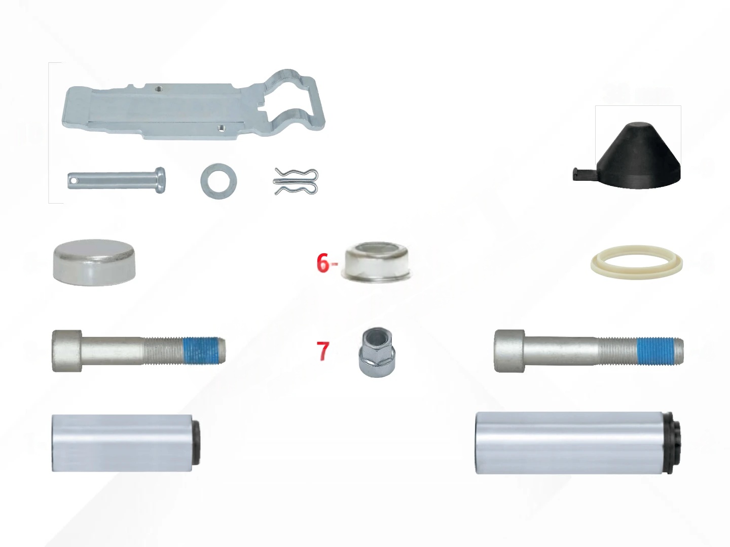 Caliper Guides & Cap Repair Kit