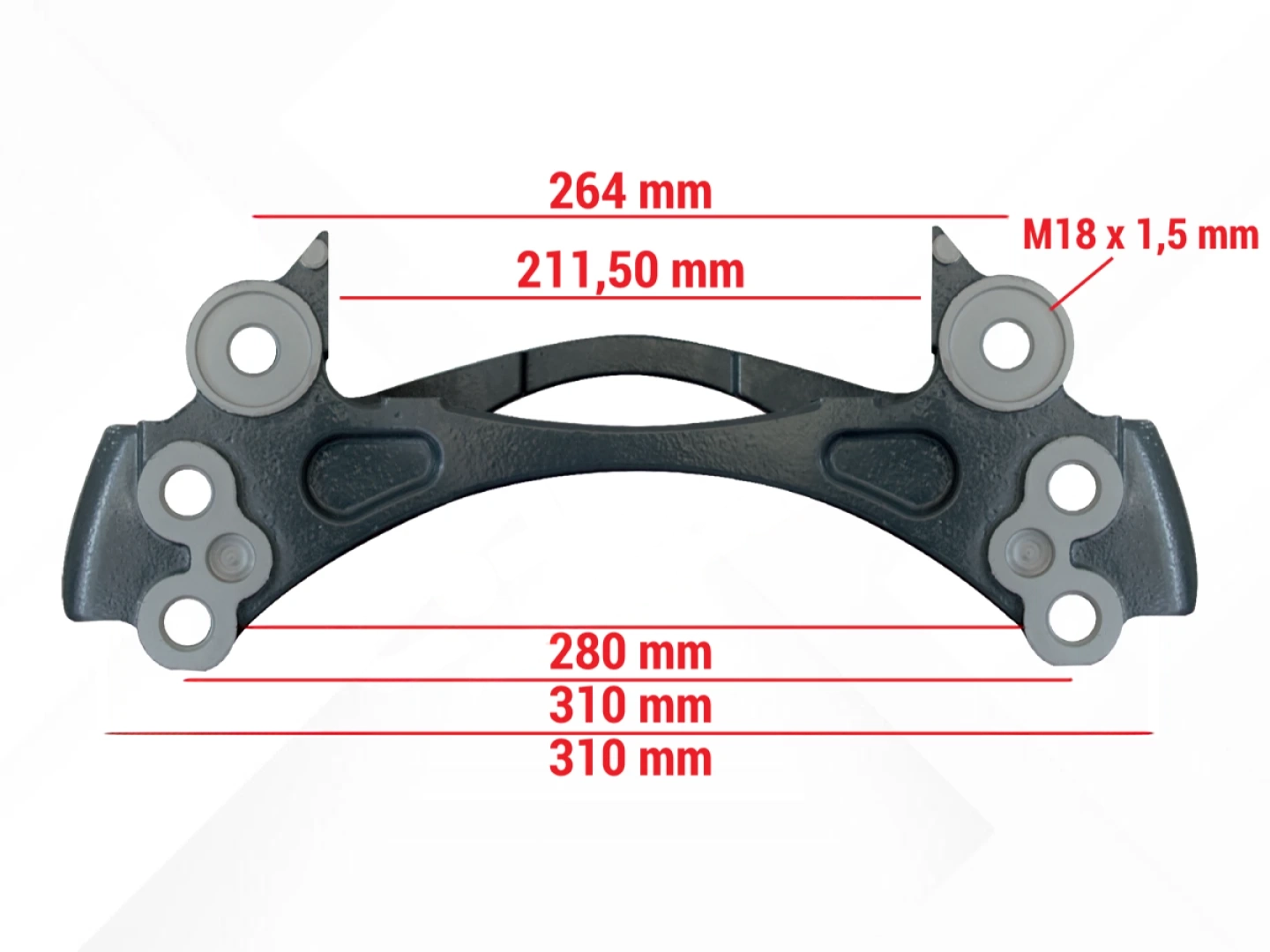 ELSA 195 ROR Trailer Axle 19,5 Inch