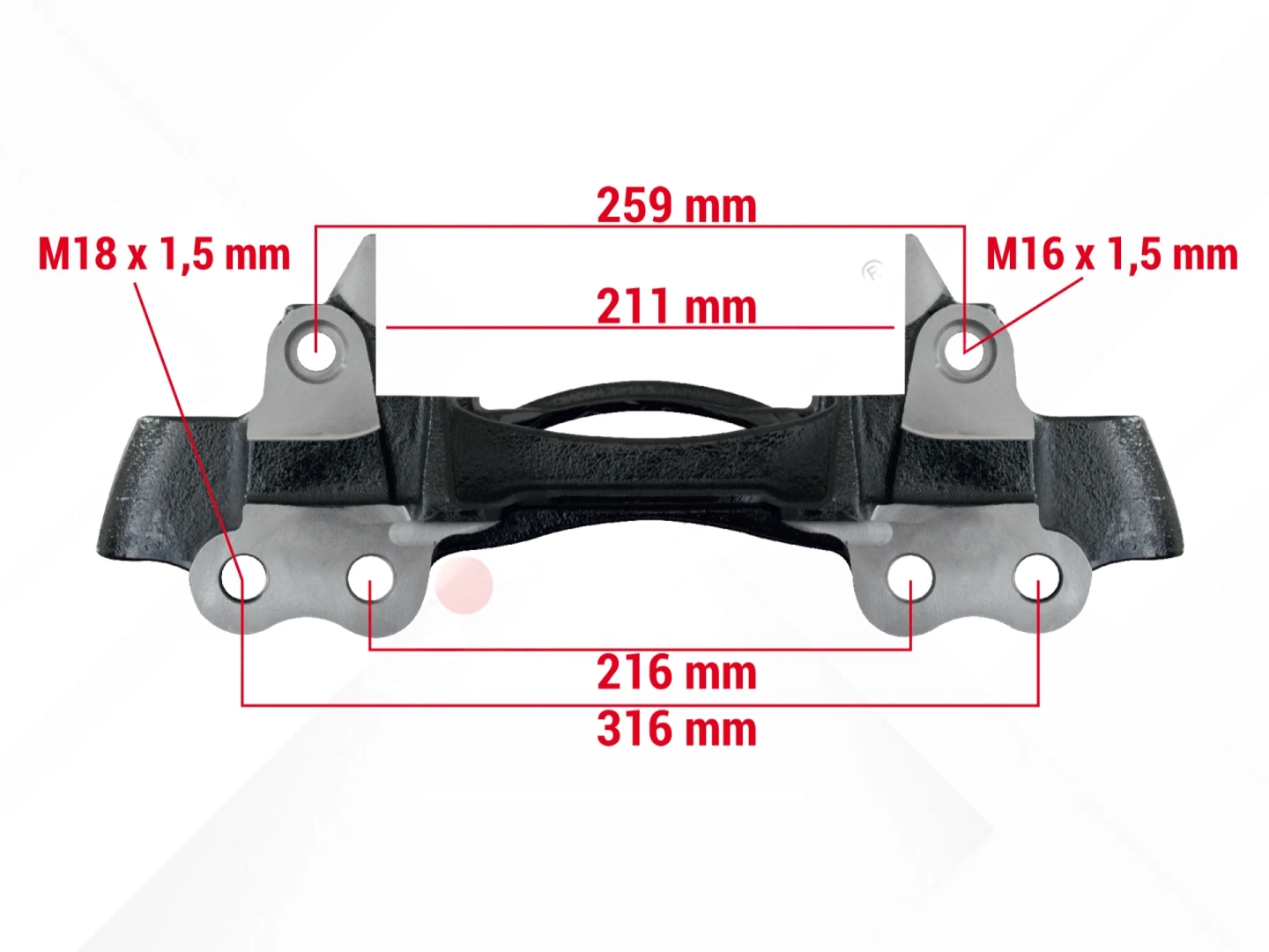 SF Modul T Trailer Axle 22,5 Inch (Left-Right)
