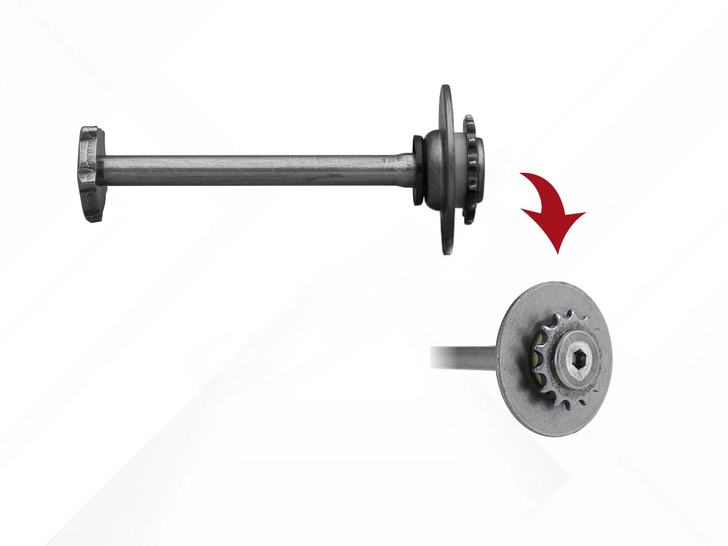 Caliper Adjusting Shaft (without Spring)
