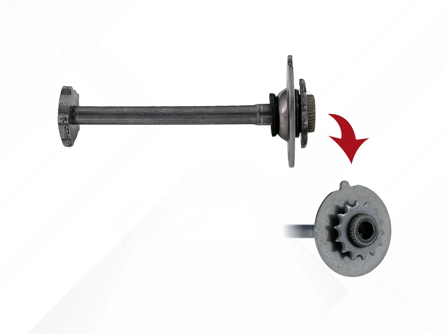 Caliper Adjusting Shaft (without Spring)