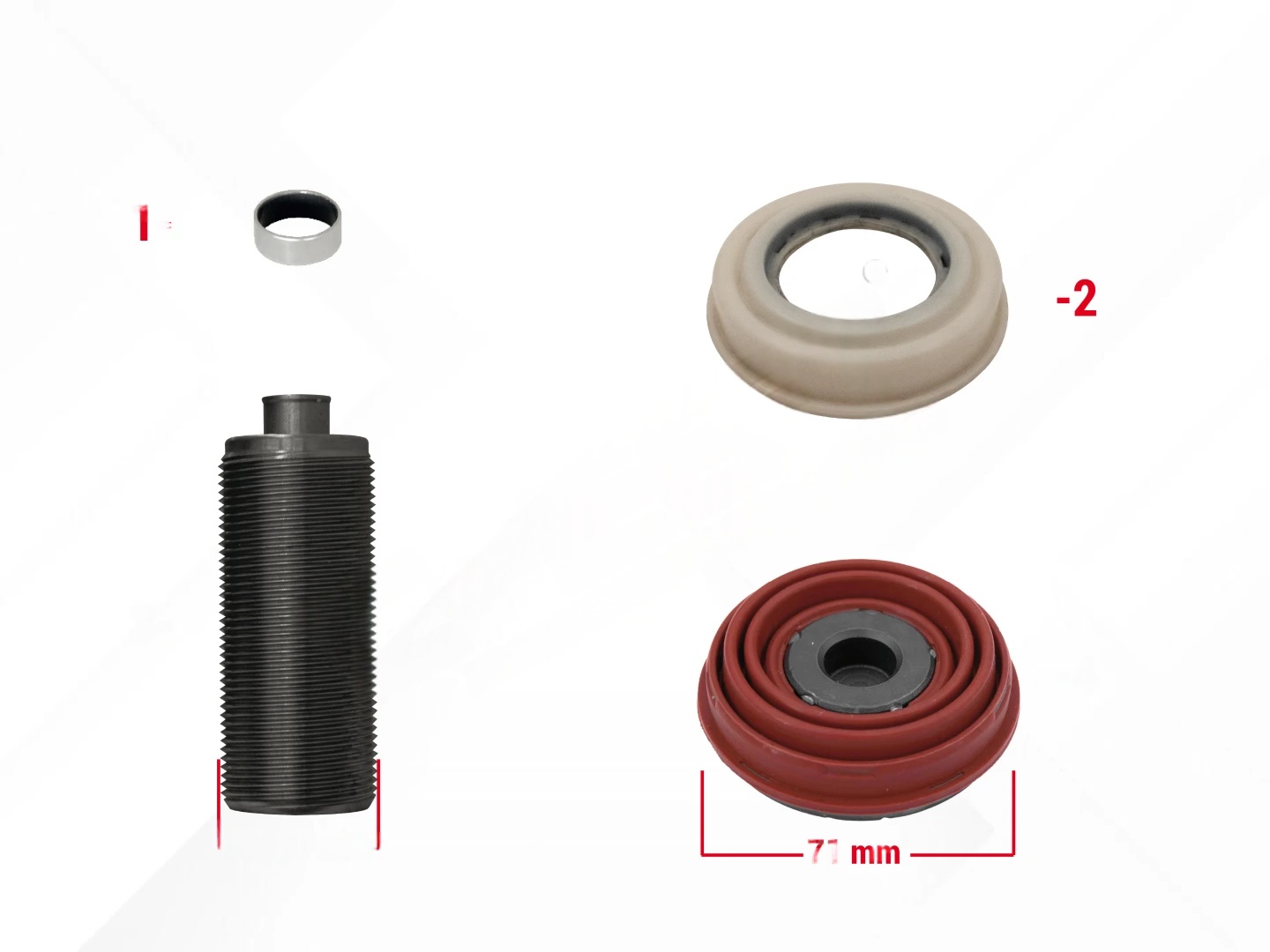 Caliper Piston Tappet & Seals Repair Kit