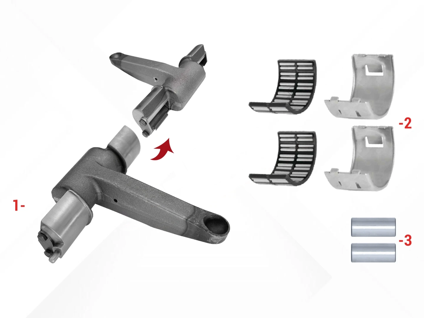 Lever Repair Kit (Radial - Right)