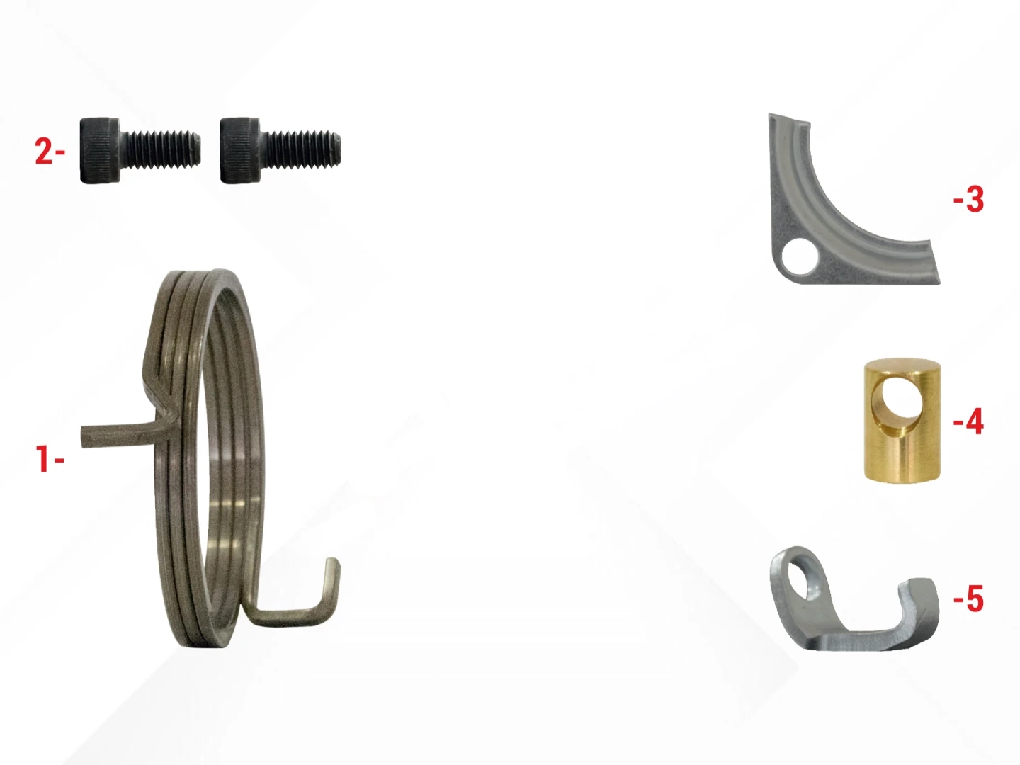 Spring & Retainers Repair Kit (Right)