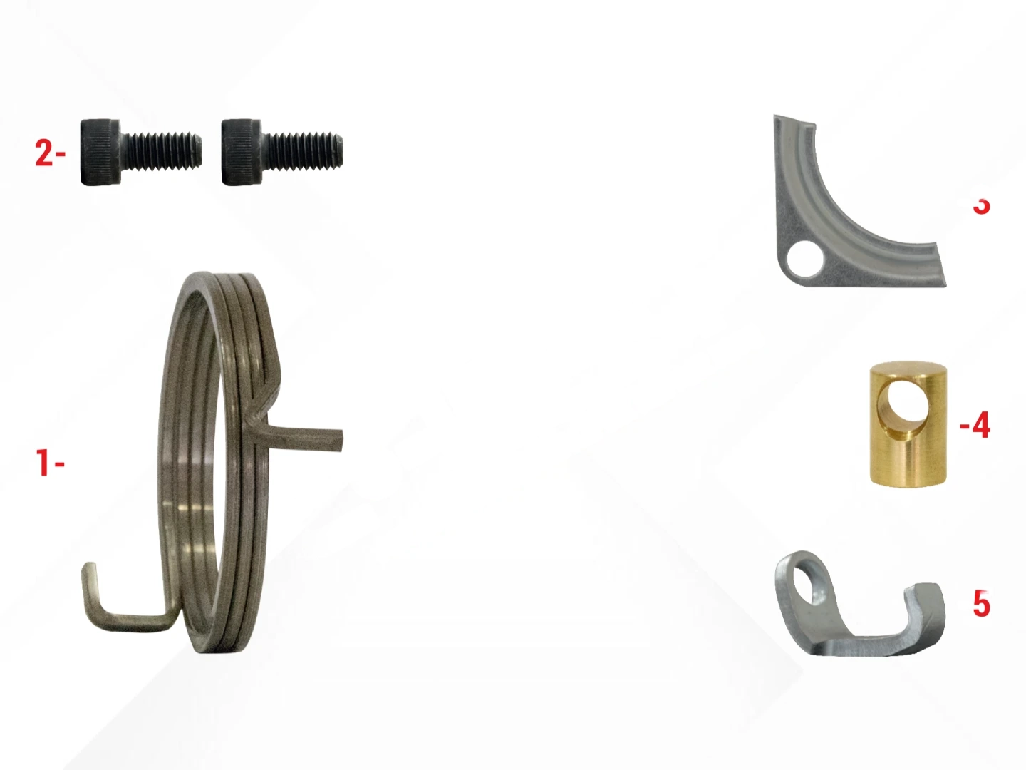 Spring & Retainers Repair Kit (Left)