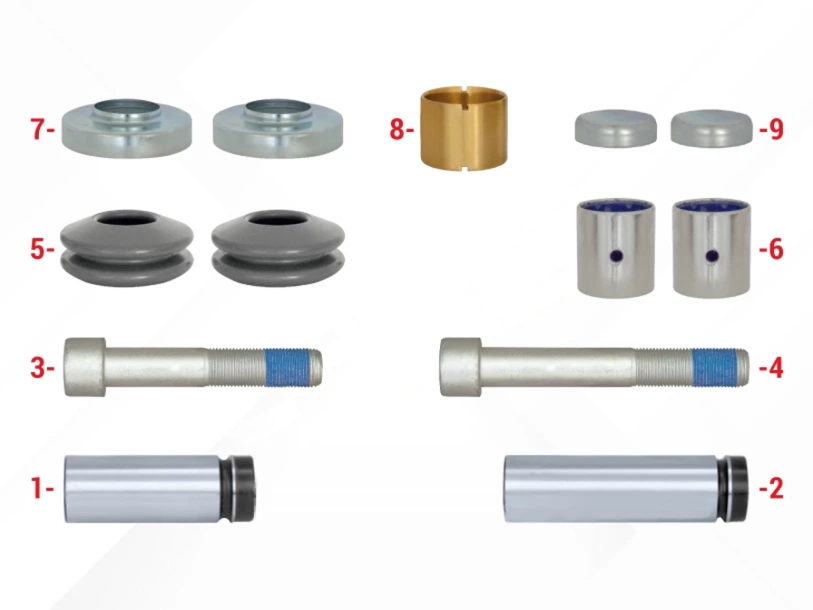 Caliper Guides & Seals Repair Kit