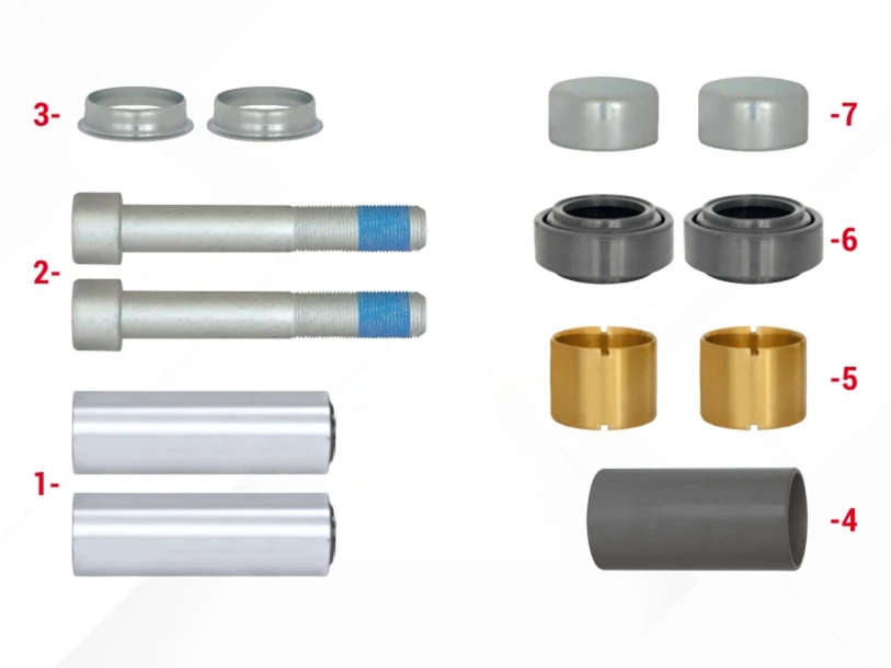 Caliper Guides & Seals Repair Kit