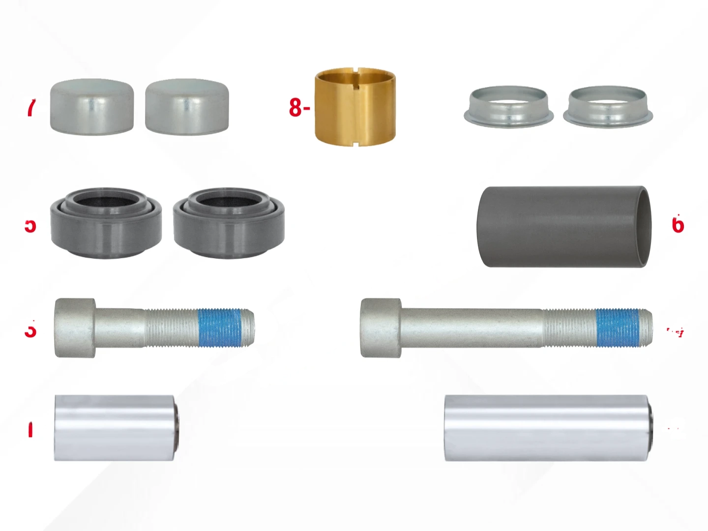 Caliper Guides & Seals Repair Kit
