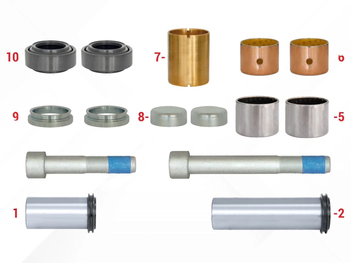 Caliper Guides & Seals Repair Kit
