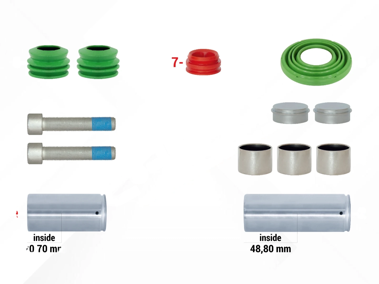 Caliper Guides & Seals Repair Kit
