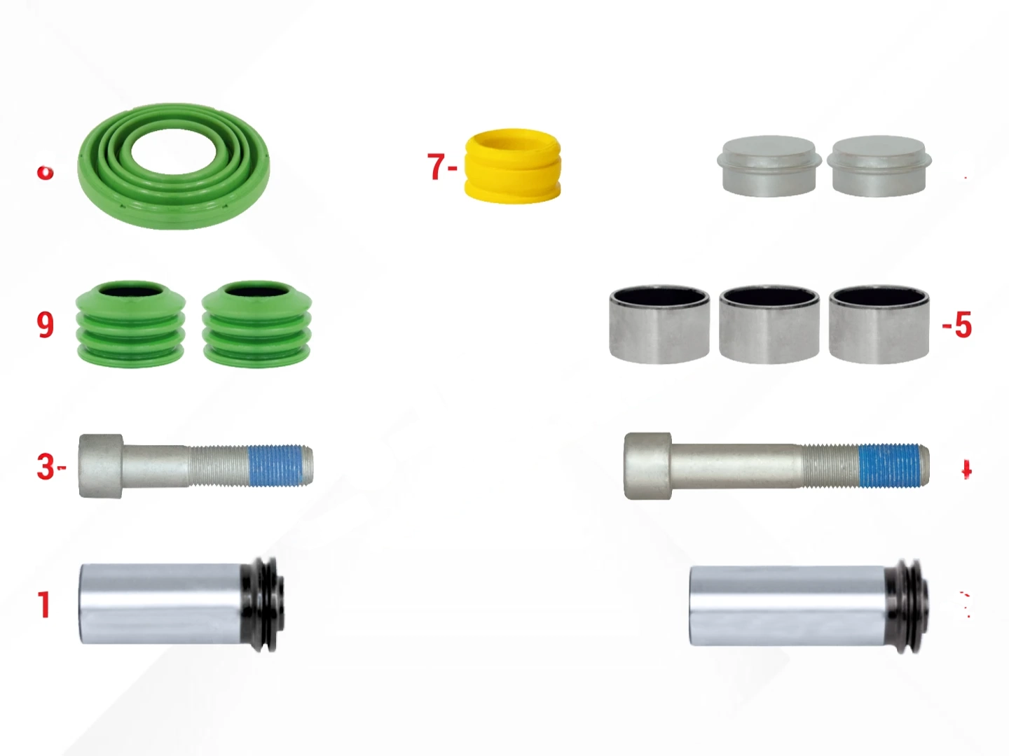 Caliper Guides & Seals Repair Kit (12.153 Man)