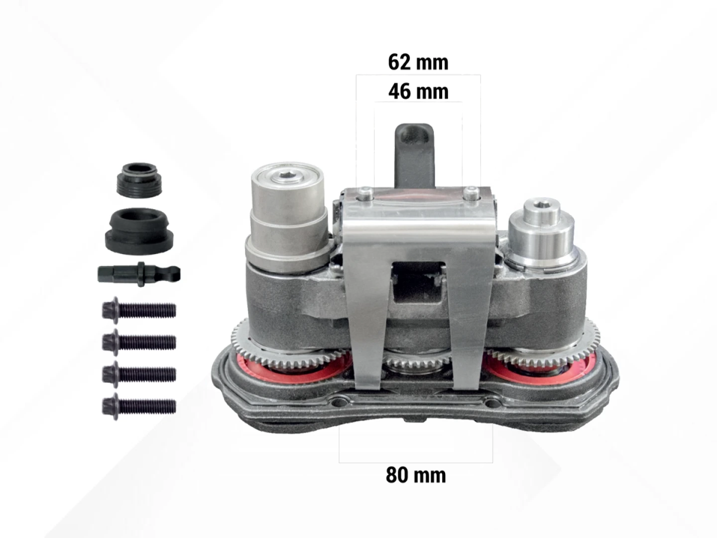 Caliper Mechanism, Piston & Cover Set