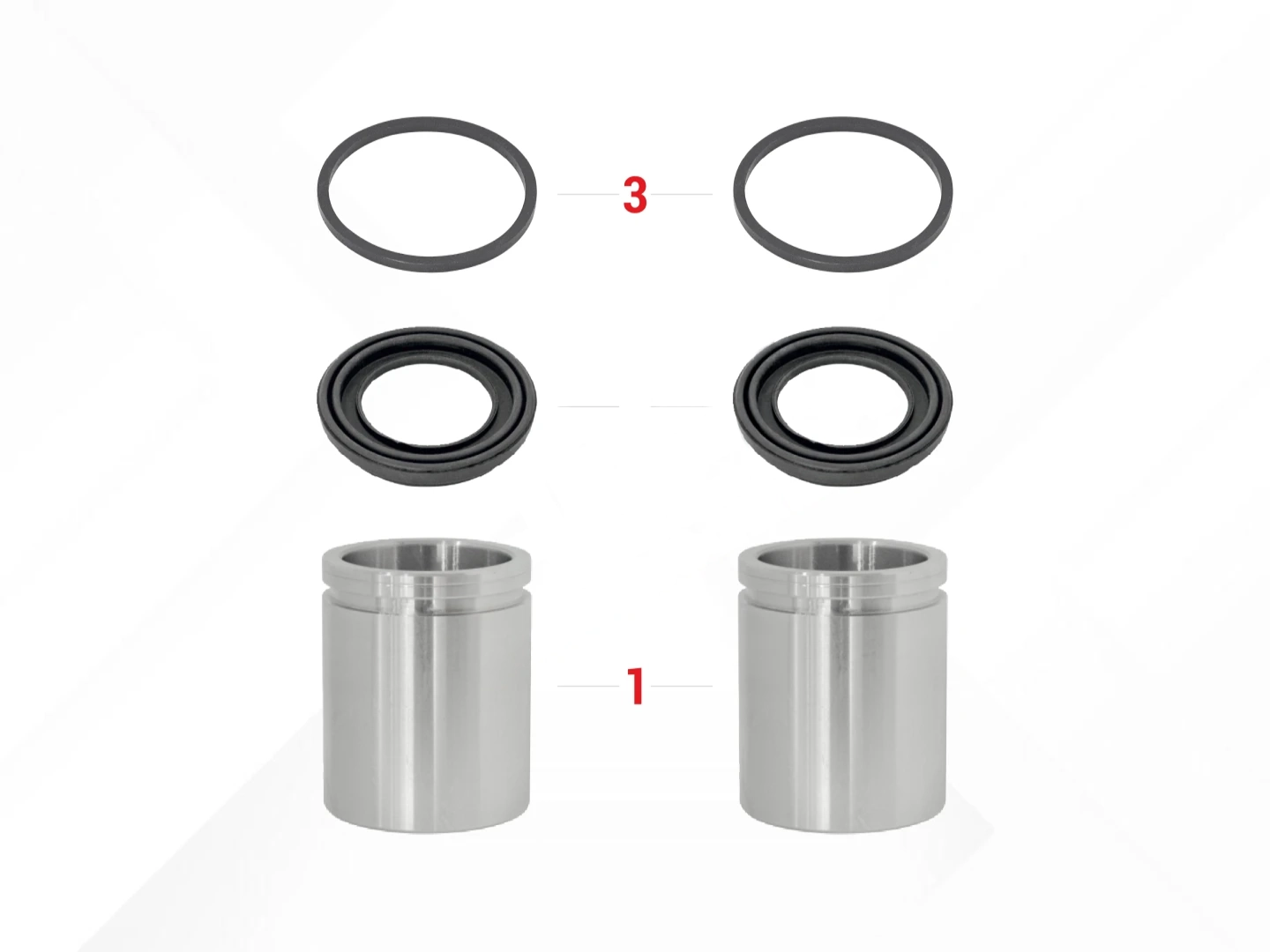 Caliper Piston & Seal Kit