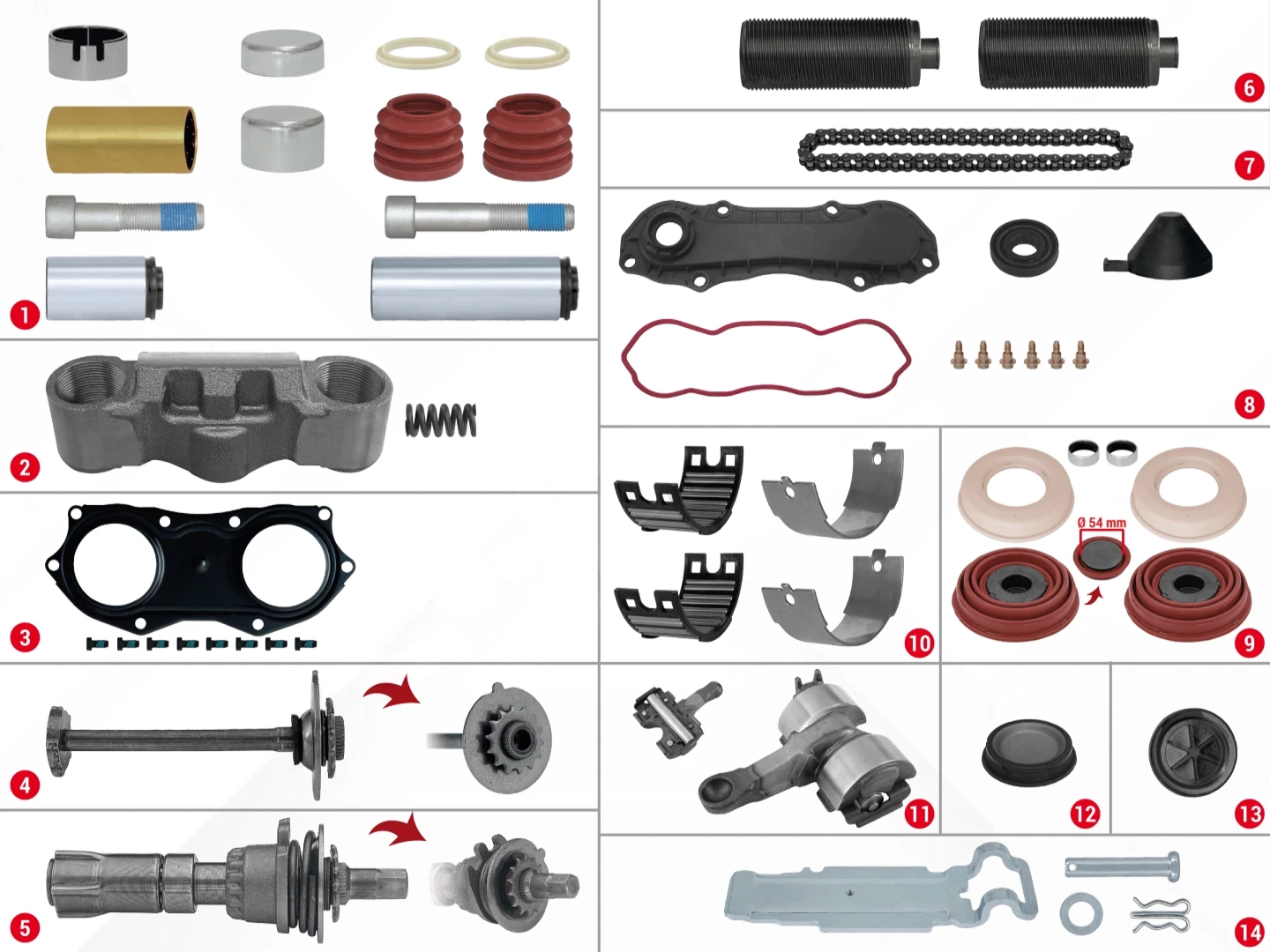 Caliper Complete Repair Set ( ST7000 )