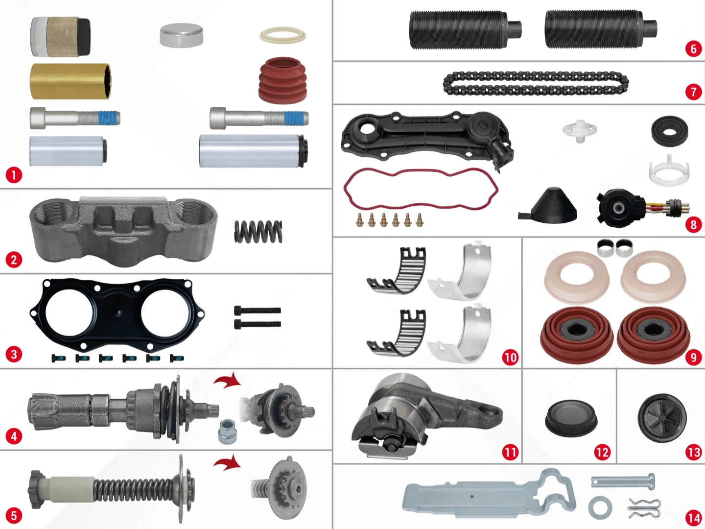 Caliper Complete Repair Set ( SN6 - Mercedes )