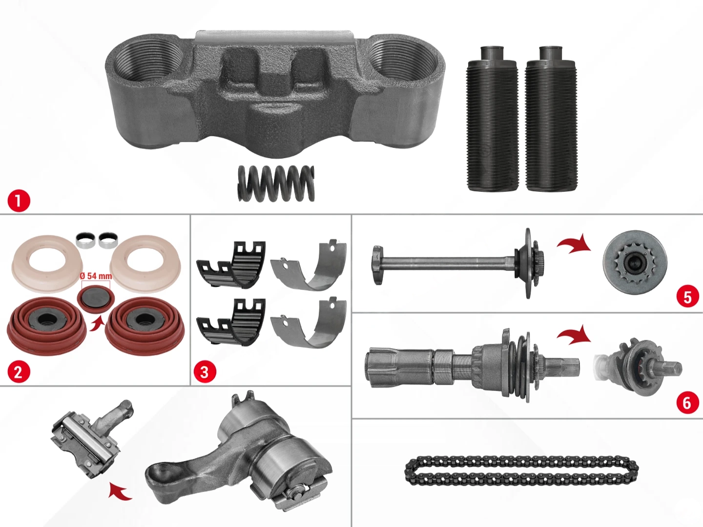 Caliper Complete Mechanism Repair Kit ( SL7/SM7 )